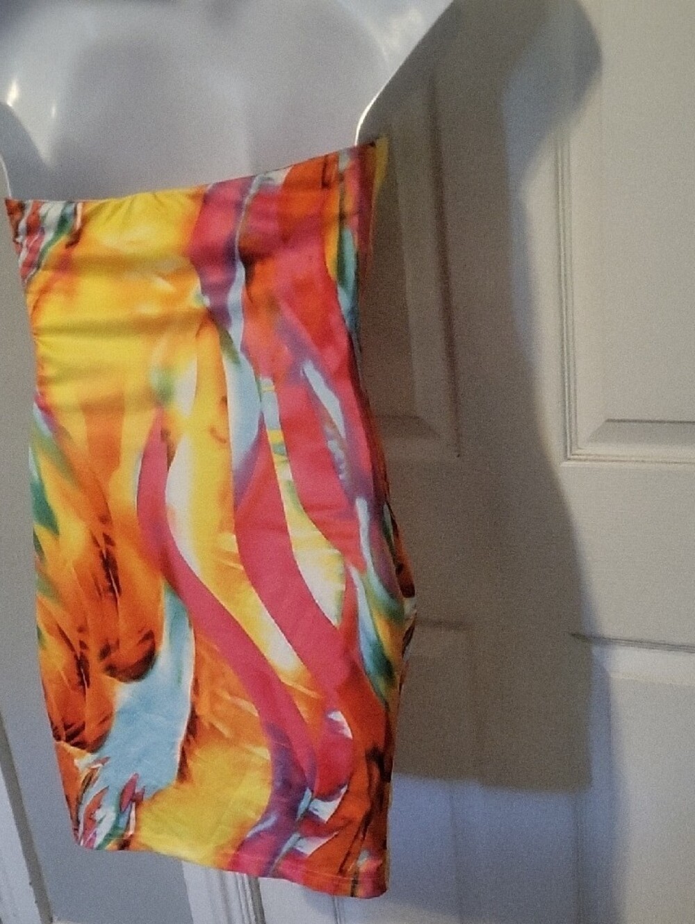 SHEIN Vibrant Multicolor Strapless Bodycon Mini Dress - Picture 12 of 12